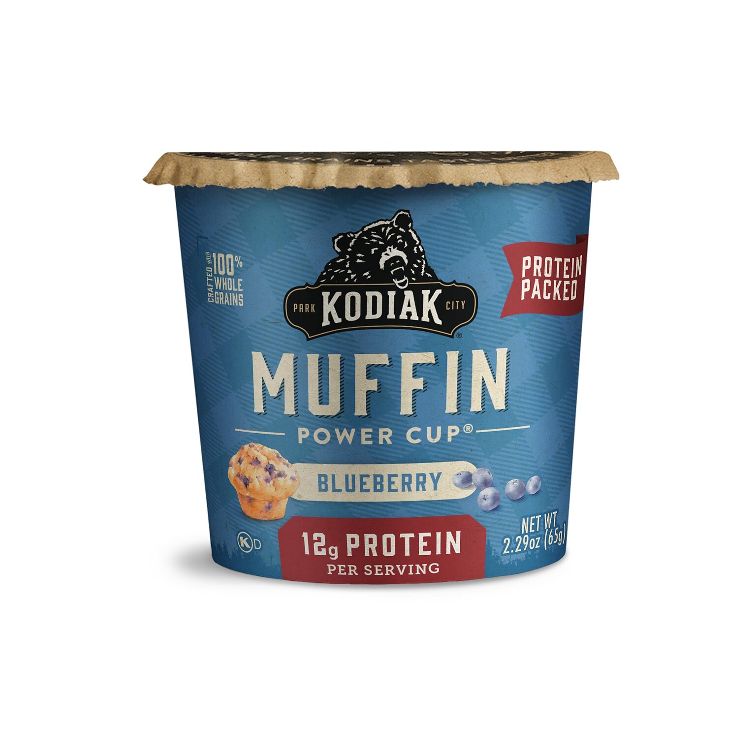 Kodiak Cakes Blueberry Muffin Power Cup, 2.29 oz., 12/Carton (01149)
