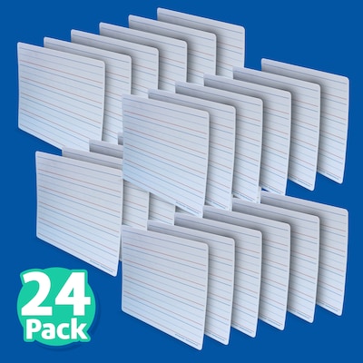 Flipside Double Sided Magnetic Dry-Erase Mobile Whiteboard, 9" x 12", 24/Pack (FLP20176)