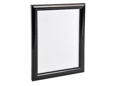 Azar Wall Poster Holder, 8.5 x 11, Black Plastic Frame, 4/Pack (300336-BLK-4PK)