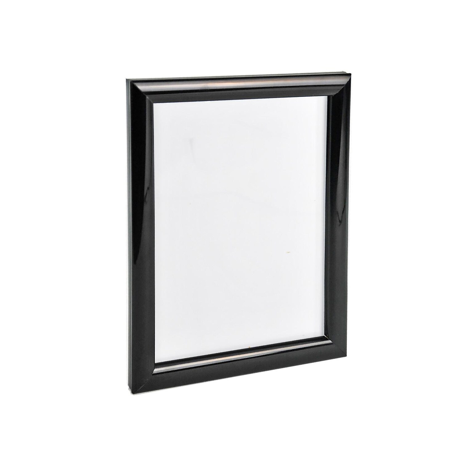 Azar Poster Holder, 8.5 x 11, Wall Mounted, Black Plastic (300336-BLK-4PK)