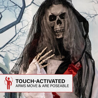 Haunted Hill Farm Life-Size Animatronic Skeleton Bride (HHBRIDE-1FLSA)