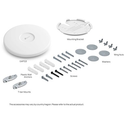 TP-Link Omada BE5000 Dual-Band PoE Wi-Fi 7 Access Point, White (EAP723)