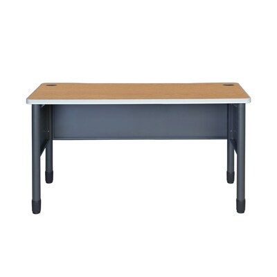 Regency Mesa Steel Training Desk, 60" x 30", Medium Oak (66150TDMO)