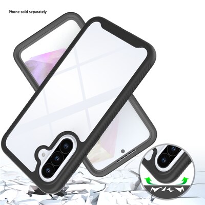 SaharaCase Raider Rugged Case for Galaxy A36 5G, Shock Absorbing, Black (CP00732)