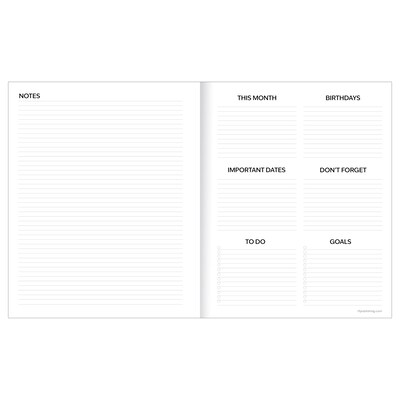 2026-2027 TF Publishing Trailing Blooms 6.5” x 8” Academic Monthly Planner, Paperboard Cover (AY27-4206)