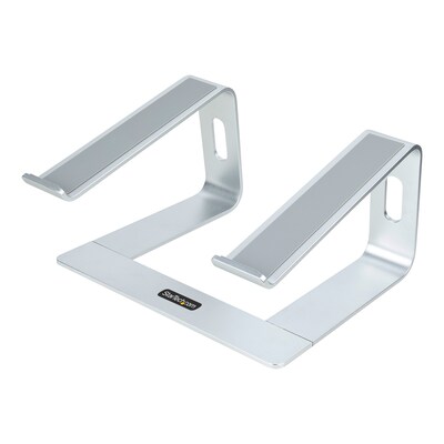 StarTech 10.2 x 10.2 Aluminum Laptop Stand, Silver (LAPTOP-STAND-SILVER)