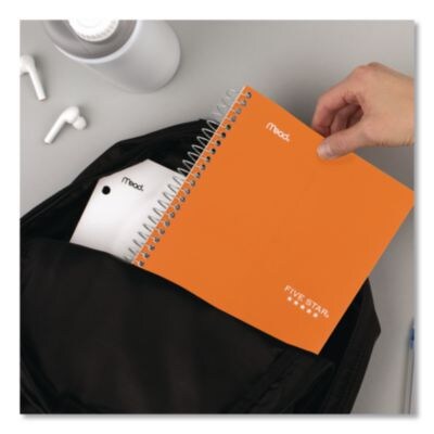Five Star 5-Subject Notebook, 9.5" x 7.25", College Ruled, 150 Sheets, Assorted Colors (MEA840030)