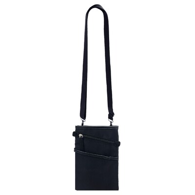 Francine Collections City Slim Dallas Crossbody, Black (FWC7BKDALLAS23)