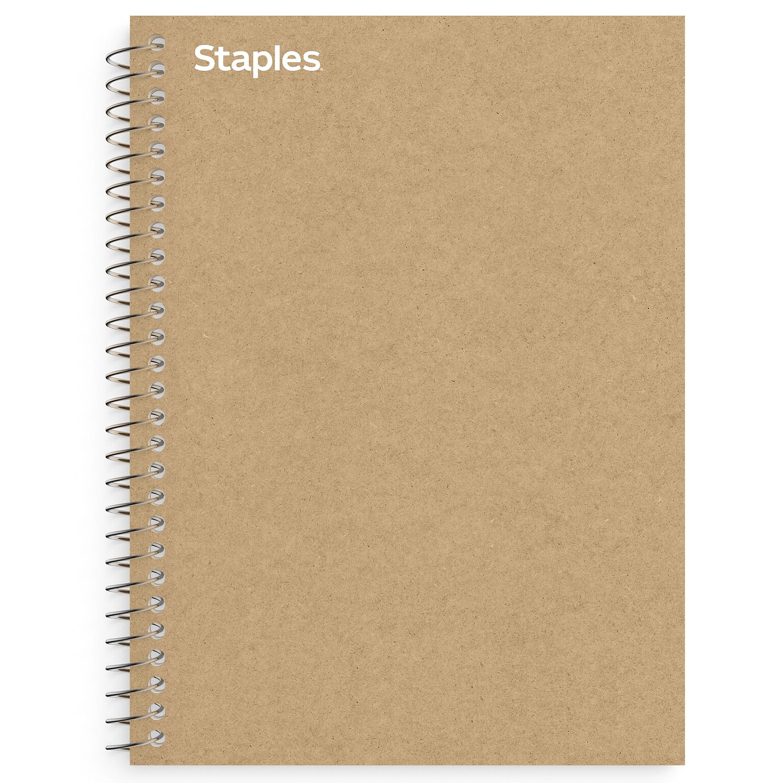 Staples Premium 1-Subject Notebook, 5.875 x 9, College Ruled, 100 Sheets, Brown (ST52120N)