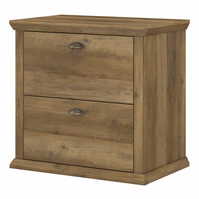 Bush Furniture Yorktown 2-Drawer Lateral File Cabinet, Letter/Legal, Reclaimed Pine, 30.98 (WC40580-03)