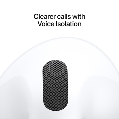 Apple AirPods 5 Wireless Active Noise Cancellation Earbuds with USB-C Charging Case, Bluetooth, White (MKFW4LL/A)