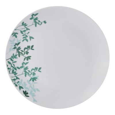 Studio Nova Porcelain Dinnerware Set, Gray Moonlit Leaves, 12 Piece (TAP5323489)