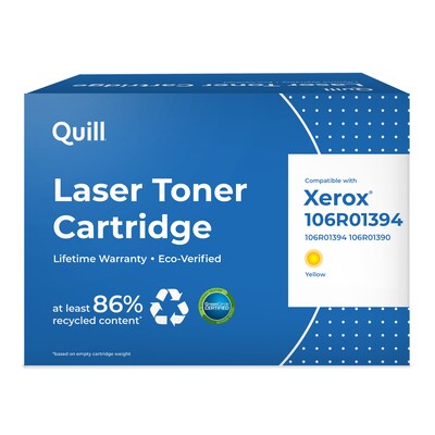 Quill Brand® Remanufactured Yellow High Yield Toner Cartridge Replacement for Xerox 6280 (106R01390/106R01394)