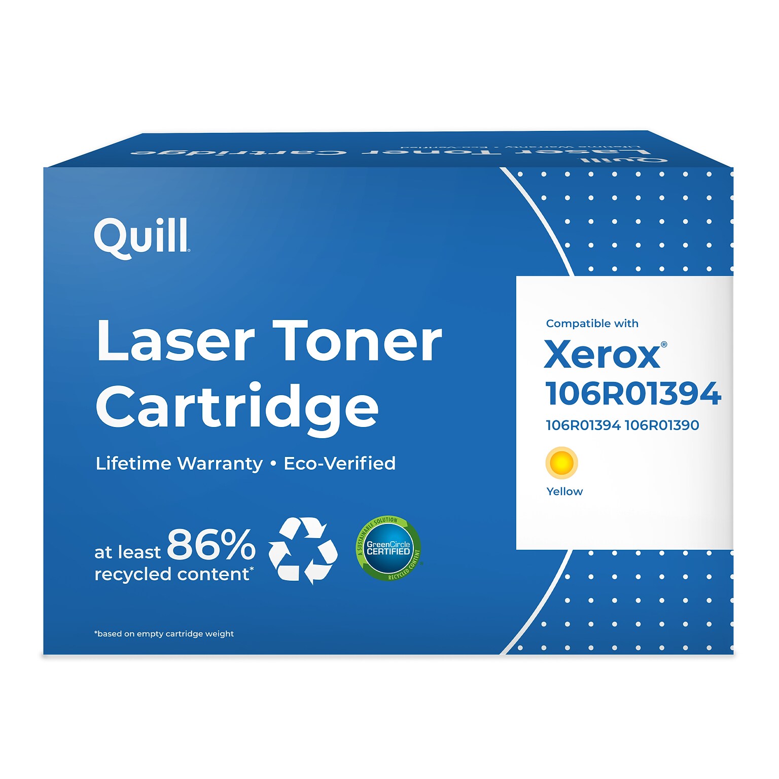 Quill Brand® Remanufactured Yellow High Yield Toner Cartridge Replacement for Xerox 6280 (106R01390/106R01394)