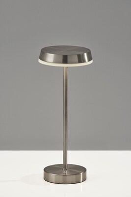 Adesso Tommy LED Table Lamp, Brushed Steel (2600-22)