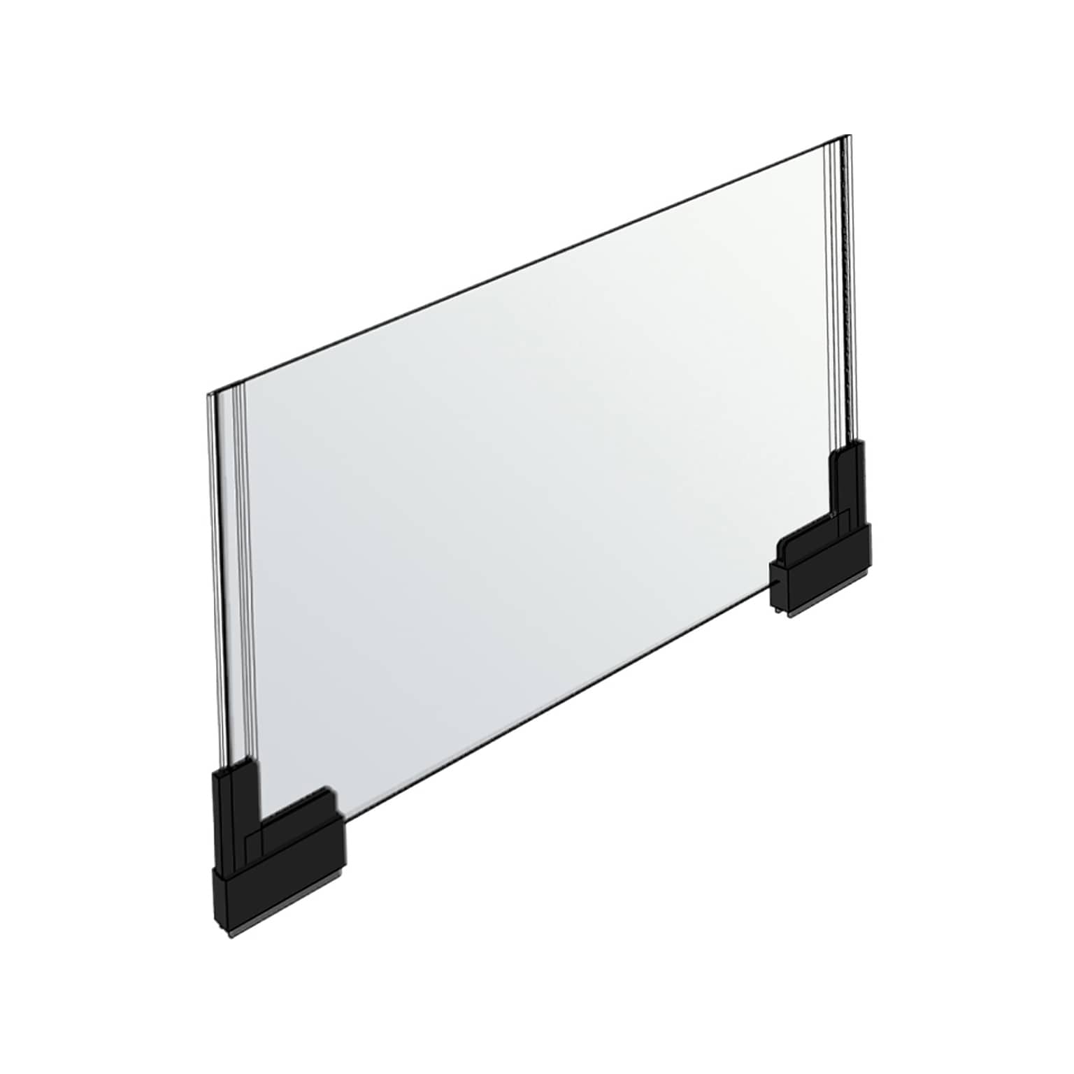 Azar Sign Holder, 11 x 8.5, Horizontal, Clear Acrylic, 2/Pack (109904)