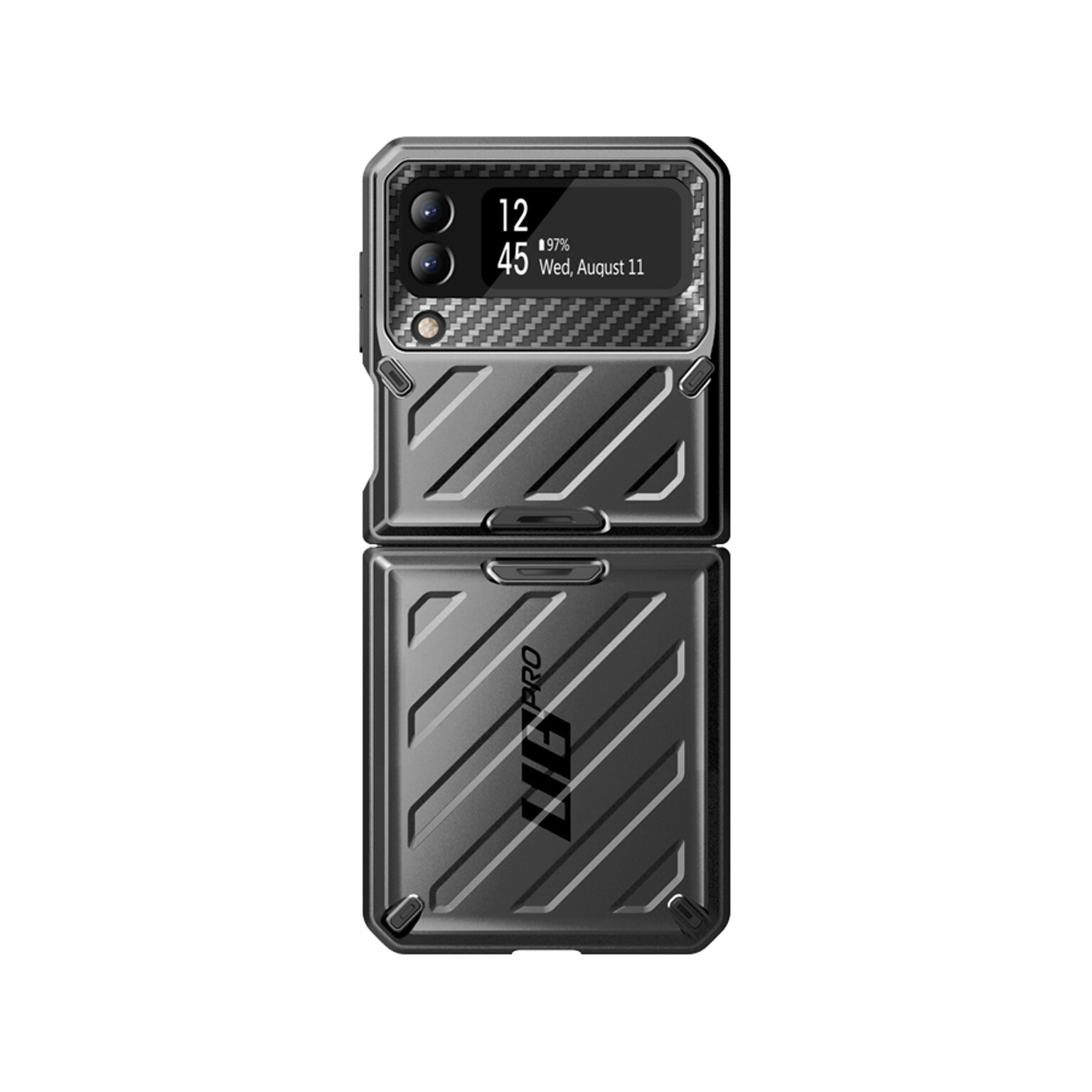 SUPCASE Unicorn Beetle PRO Black Rugged Case for Samsung Galaxy Z Flip4 (SUP-Galaxy2022-ZFlip4-5G-UBPro-Black)