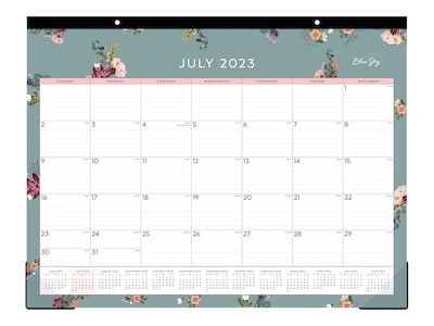 2023-2024 Blue Sky Greta 22 x 17 Academic Monthly Desk Pad Calendar, Multicolor (142360)