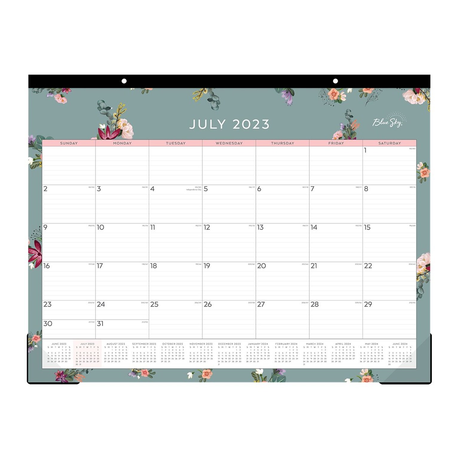 2023-2024 Blue Sky Greta 22 x 17 Academic Monthly Desk Pad Calendar, Multicolor (142360)