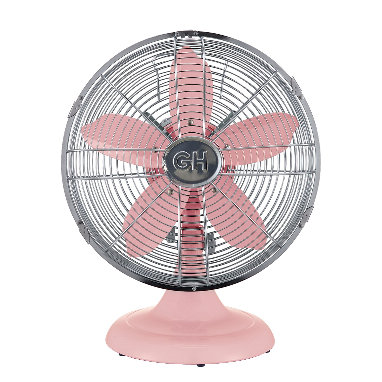 Good Housekeeping, Oscillating Desk Fan, 3-Speed, Pink (92606)