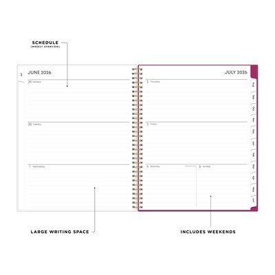 2026-2027 Blue Sky Mahalo 8.5 x 11 Academic Weekly & Monthly Planner, Plastic Cover (100149-A27)