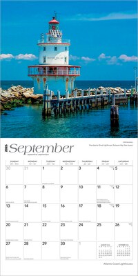 2026 BrownTrout Atlantic Coast Lighthouses 12" x 12" Monthly Wall Calendar (9798330704354)