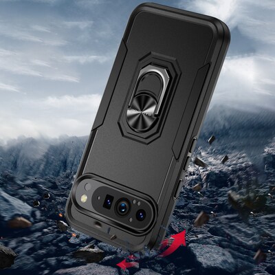 SaharaCase Raider Phone Case for Google Pixel 9 Pro XL, Shock Absorbing, Scorpion Black (CP00609)