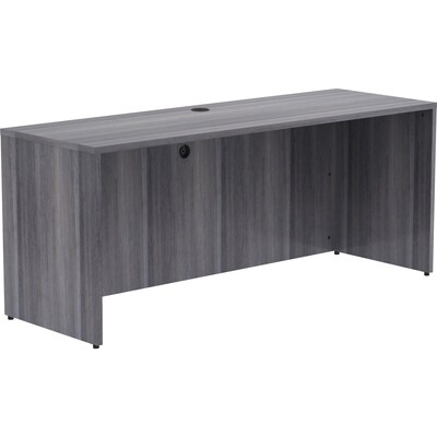Lorell Essentials 70.9"W Desk, Weathered Charcoal (LLR69552)