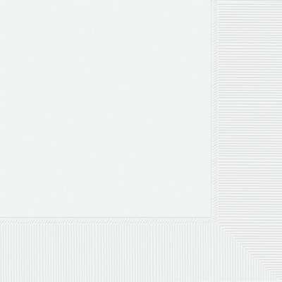 Party City Lunch Napkin, 2-Ply, White, 40 Napkins/Pack (AM61211-08-ST)