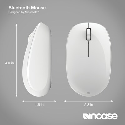 Incase Designed by Microsoft Bluetooth Wireless Ambidextrous Optical Mouse, Glacier (RJN-00061)