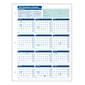 ComplyRight 2024 Attendance Calendar Card, White, Pack of 50 (A4000W50)