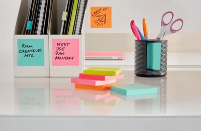 Post-it® Note Dispenser for 3" x 3" Pop-Up Notes, White/Grey (ABS-330-W)