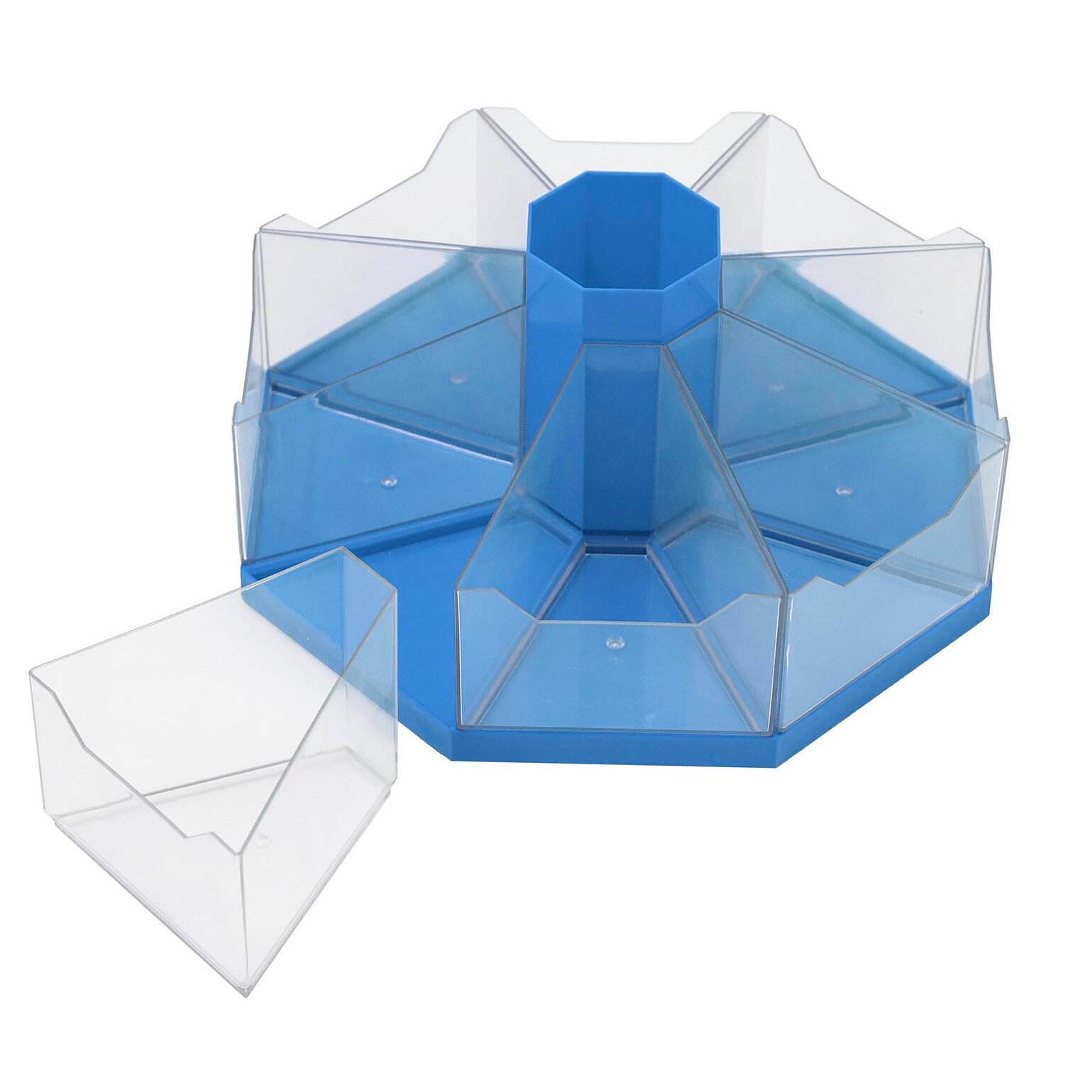 Junior Learnin Plastic Classroom Caddie Octagonal Storage System, Blue (JRL726)