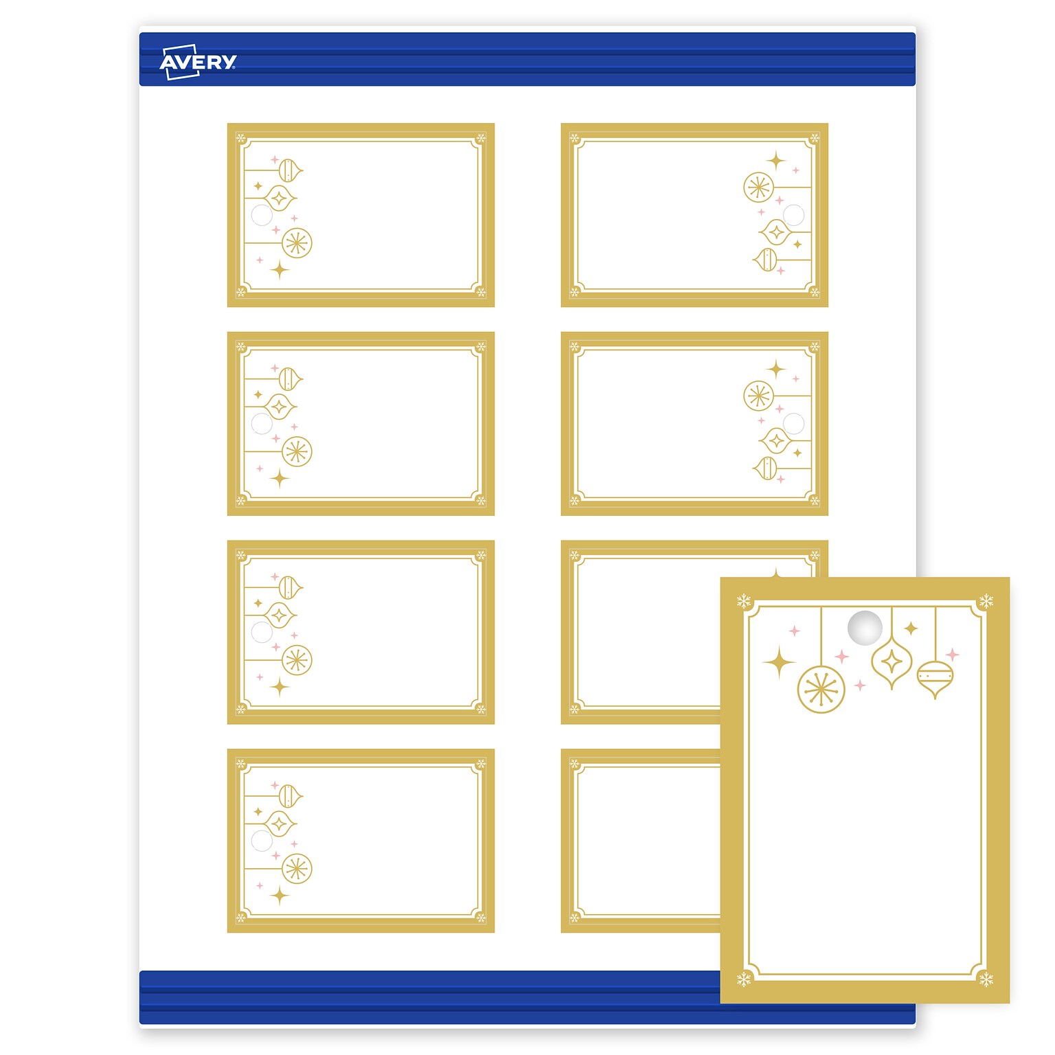 Avery 3 Blank Price & Merchandise Tags, White, 80/Carton (S00-FH6-PRMWT10)