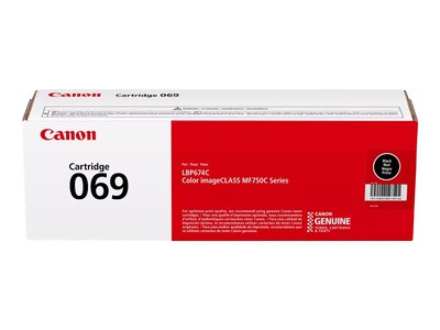 Canon 069 Black Standard Yield Toner Cartridge, Print Up to 2,100 Pages (5094C001)