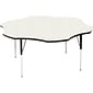 Correll® 60" Flower Shaped Heavy Duty Activity Table; White High Pressure Laminate Top