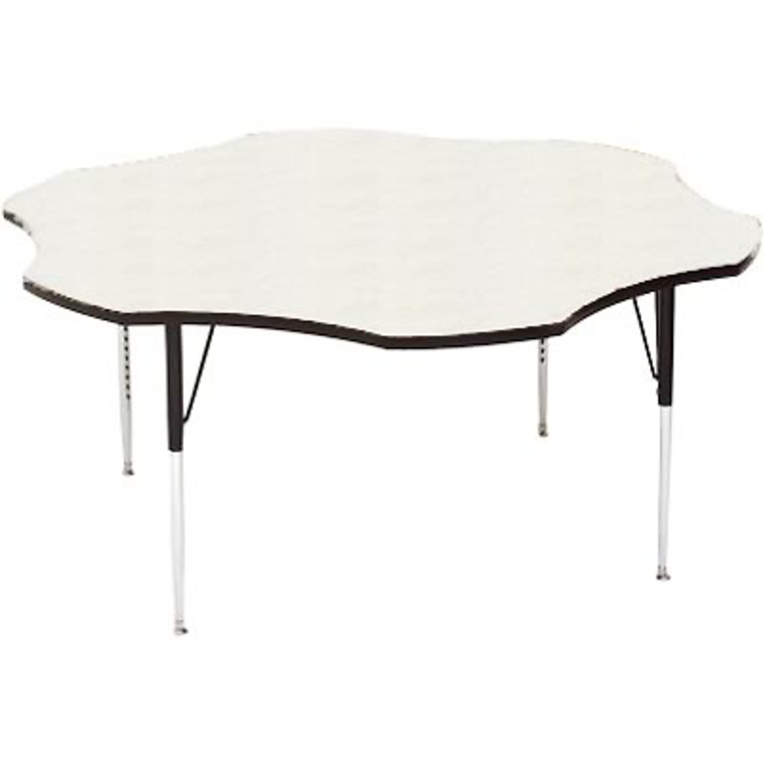 Correll® 60 Flower Shaped Heavy Duty Activity Table; White High Pressure Laminate Top