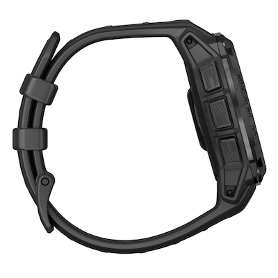 Garmin Instinct 3 Tactical Edition Solar GPS Smartwatch with Silicone Band, Black, 50mm (010-02935-50)