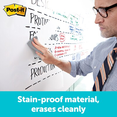 Post-it Super Dry Erase Surface, 4' x 8' (DEF8X4)