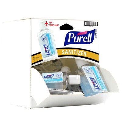 Purell Advanced Hand Sanitizer, 1 oz Travel Size, 36 Bottles/Dispensit Box, 12 Dispensit Boxes/Carton