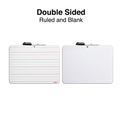 Dowling Magnets Double-Sided Magnetic Dry-Erase Board, Blank, Pack of 6