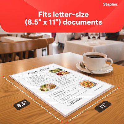 Staples Thermal Laminating Pouches, Letter Size, 5 Mil, 300/Box (5245701/5245702)