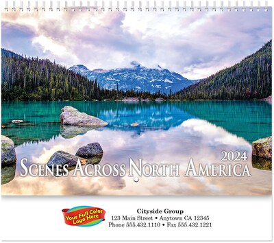 Custom Scenes Across America Wall Calendar Spiral