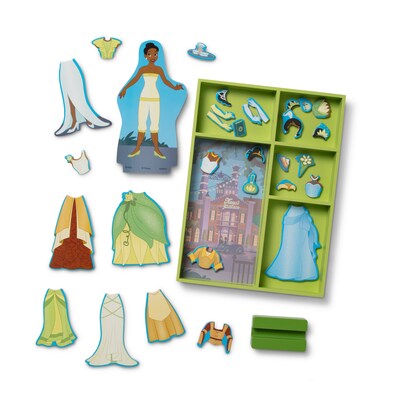 Melissa & Doug Disney Magnetic Dress Up Tiana Playset, Multicolored, 6/Pack (51289-CASE)