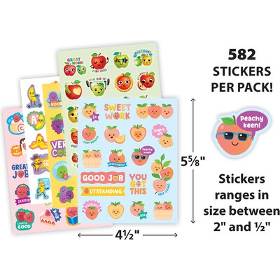 Teacher Created Resources Fruit Pop Smelly Stickers, 582/Pack (TCR2088721)