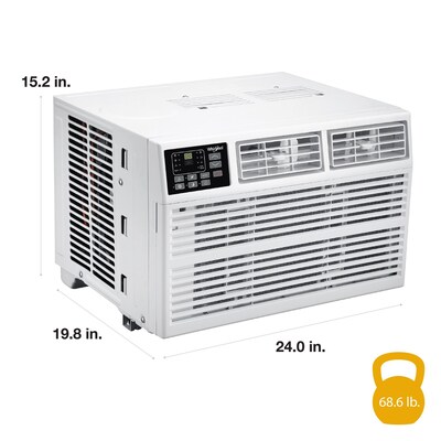 Whirlpool 115-Volt 8,000 BTU Window Air Conditioner with Remote, White (WHHW081AW)