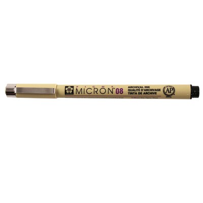 Sakura Pigma Micron Pen , Fineliner, Black Ink, 6/Pack (SAKXSDK0849-6)