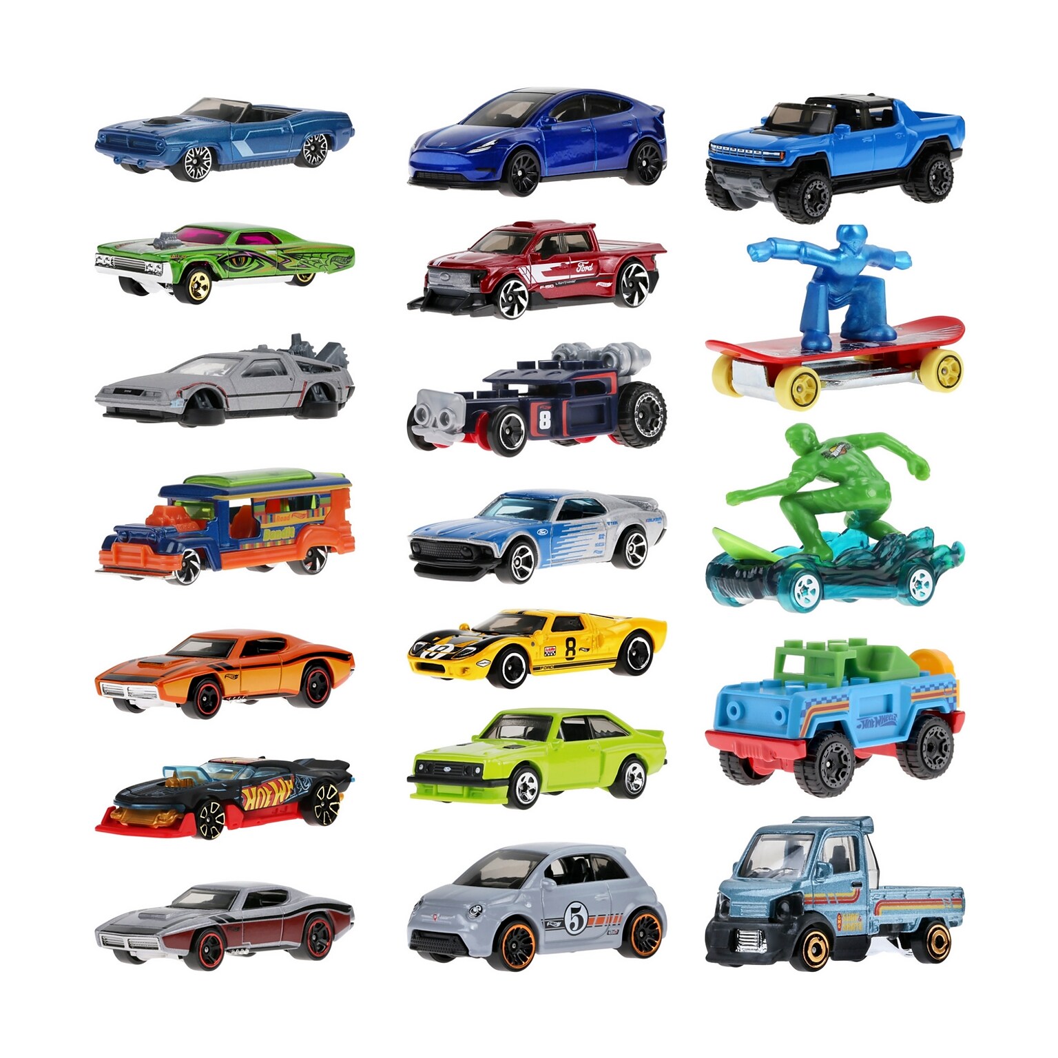 Mattel Hot Wheels US Basic Car Assortment, Assorted Colors, 72/Pack (L2593)