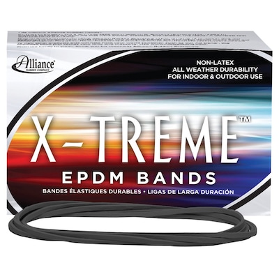 Alliance X-Treme EPDM Multi-Purpose #117B Rubber Bands, 7 x 1/8, Black, 175/Pack (02004)