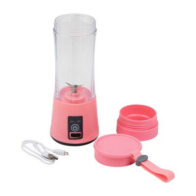 Mind Reader 12.8 Oz. Handheld Rechargeable Portable Blender, Pink (PORBLEND-PNK)